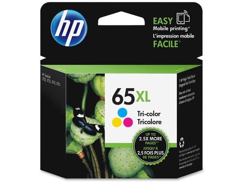 Cartouche jet d'encre HP 65 XL couleur