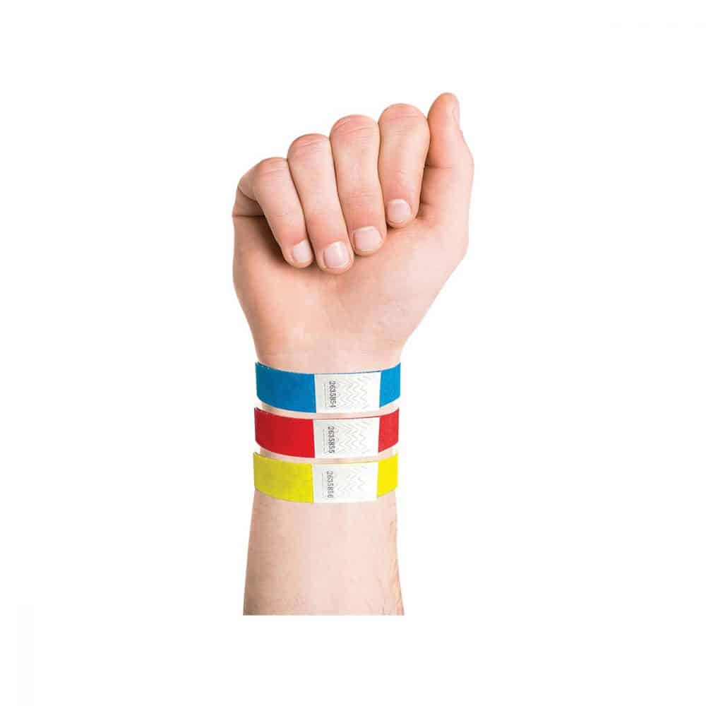 Bracelets Gemex en Tyvek - jaune