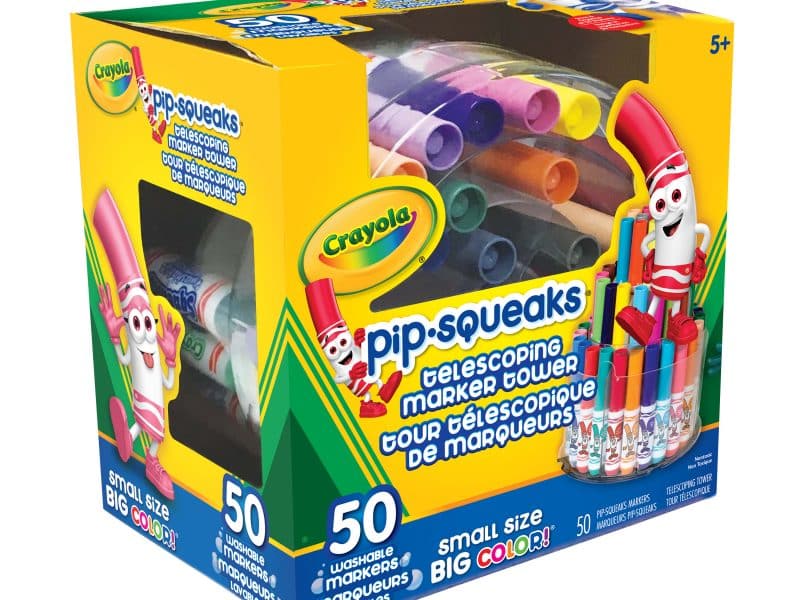 Crayola 50 mini marqueurs télescopiques Pip-Squeaks