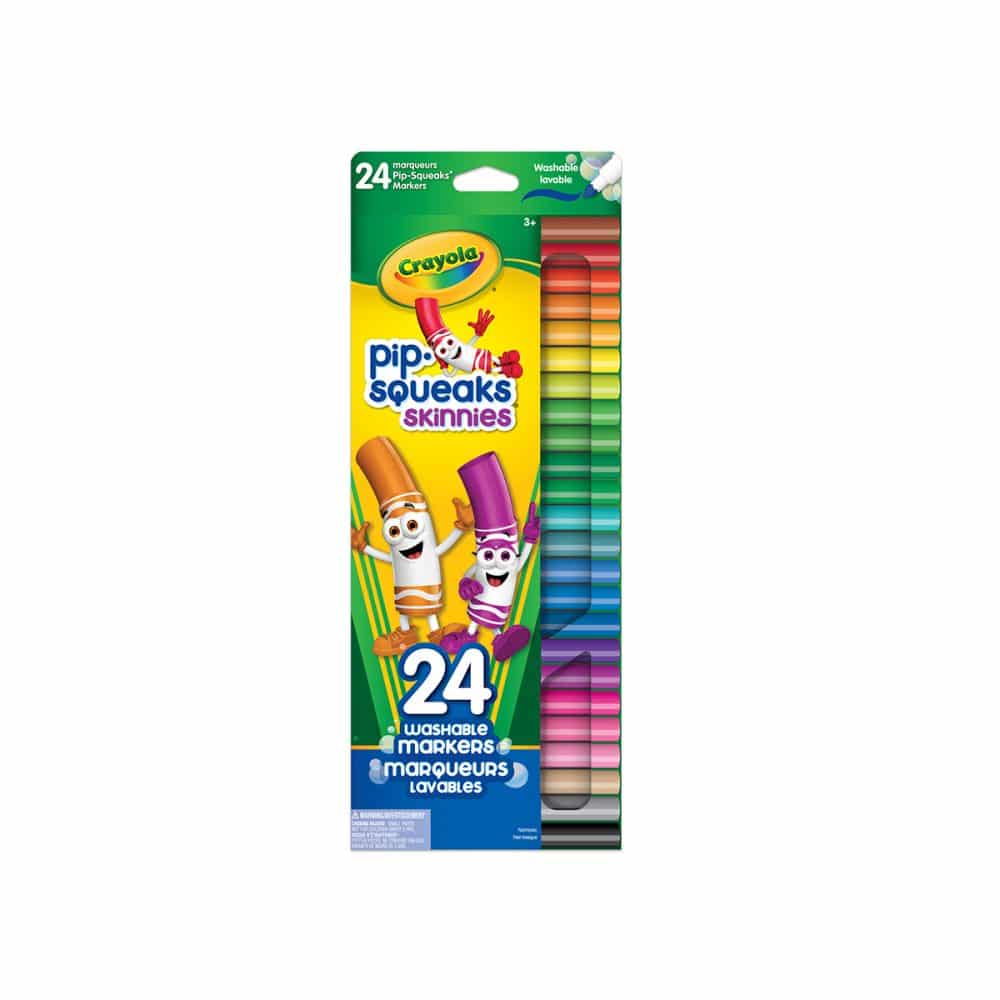 24 marqueurs lavables Crayola Pip-Squeaks Skinnies