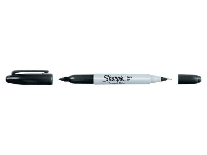 Marqueur permanent Sharpie double pointe - noir