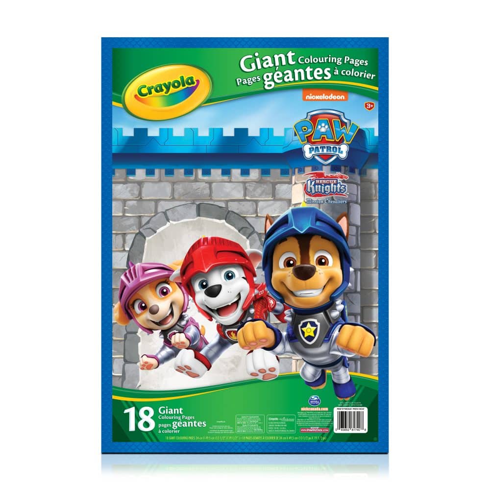 Bloc à colorier géant Paw Patrol