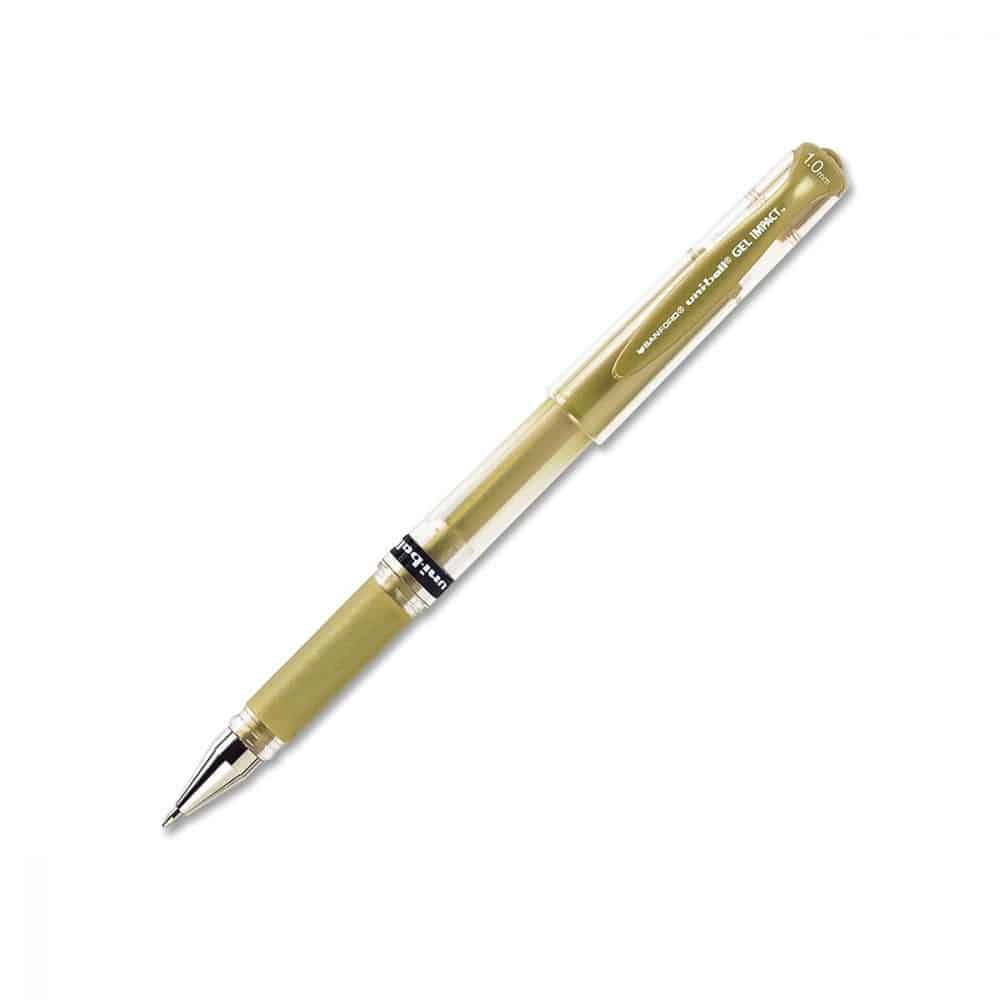Stylo Uniball Gel Impact 1,0 mm - or