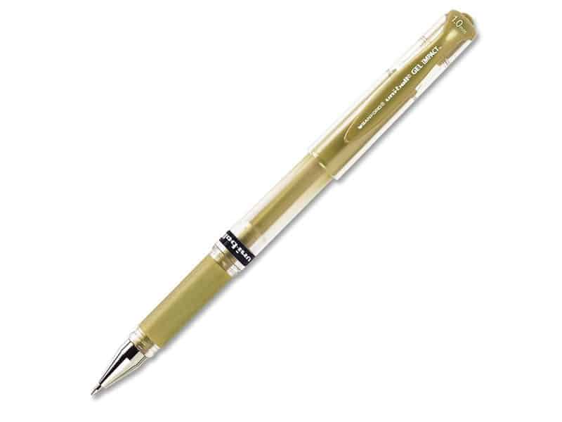 Stylo Uniball Gel Impact 1,0 mm - or