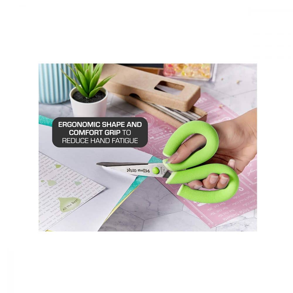 Ciseaux vert Pillow grips 20.3cm – Image 2