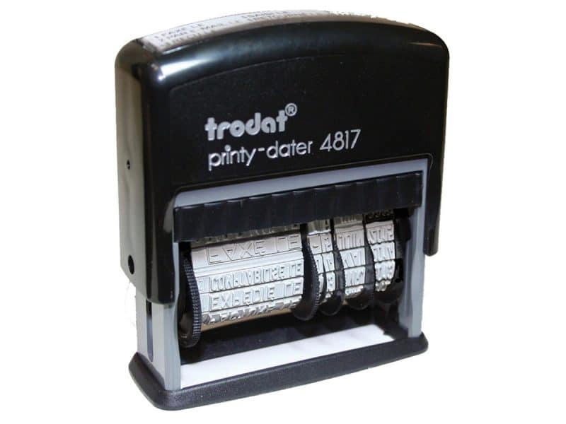 Dateur de bureau multiformules 12 phrases Printy Dater 4817