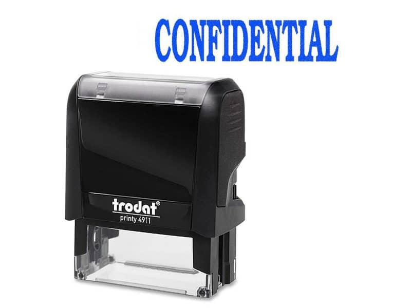Estampe auto-encreur Original Printy 4911 - CONFIDENTIAL