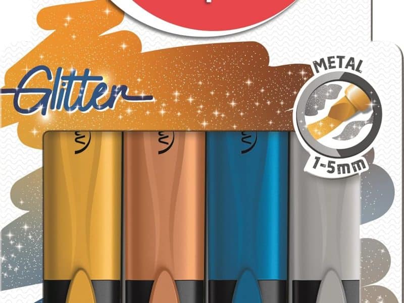 Surligneurs métallique paquet de 4