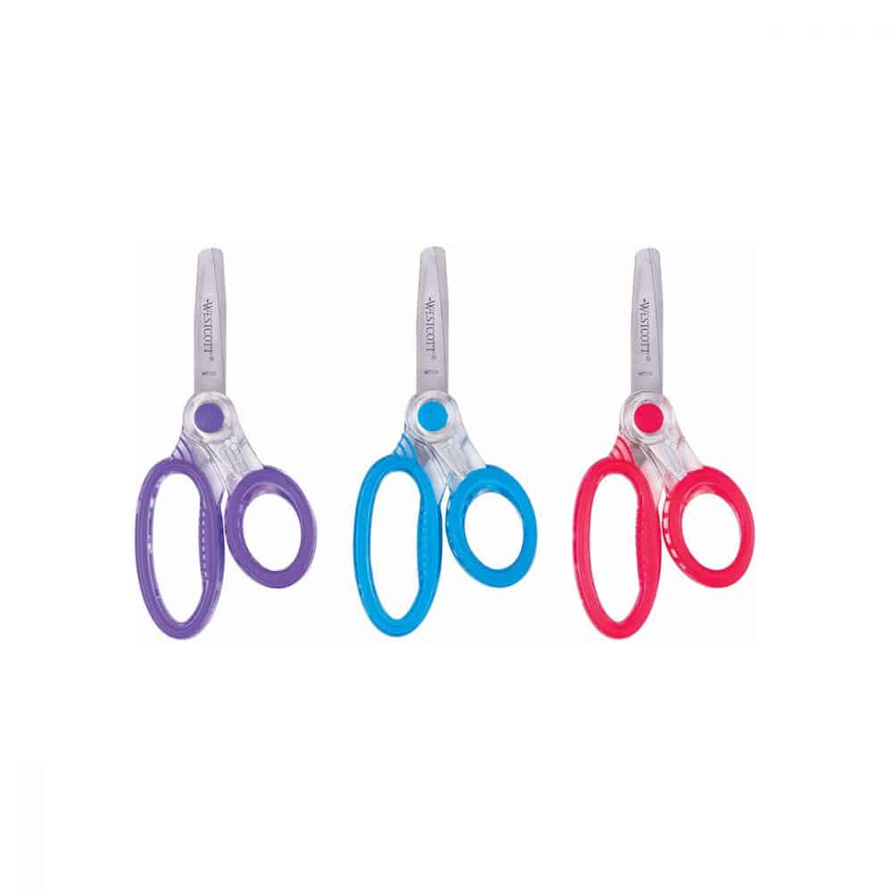 Ciseaux pour enfants Westcott 5" bouts ronds couleursvariées