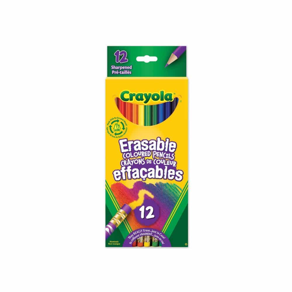 Boite de 12 crayons de bois Crayola effaçables