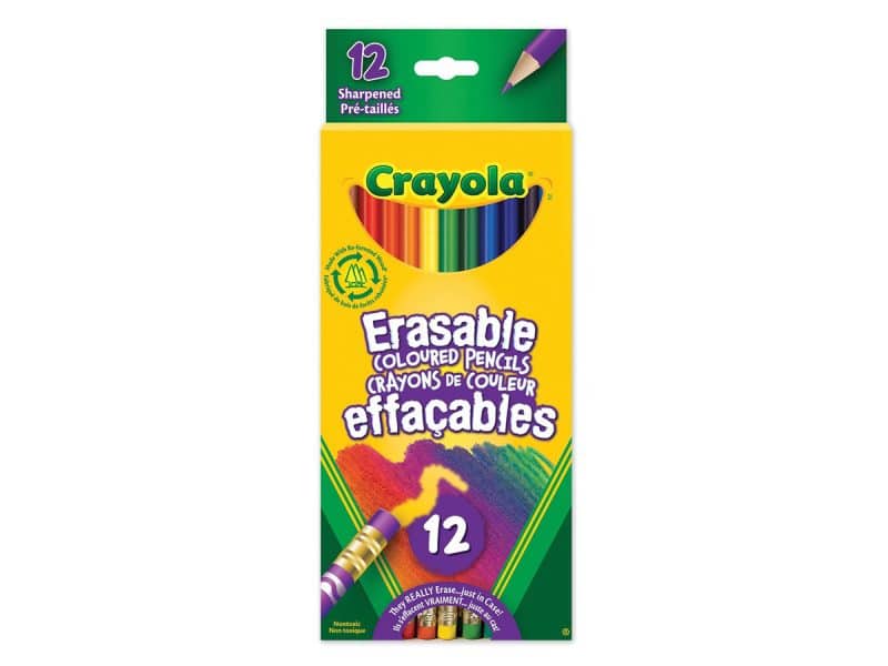Boite de 12 crayons de bois Crayola effaçables