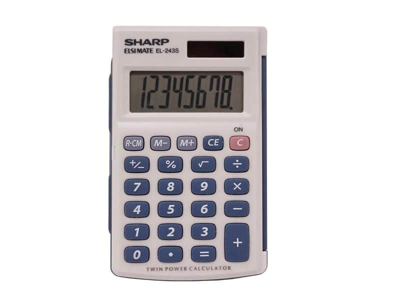 Calculatrice de poche Sharp EL-243S