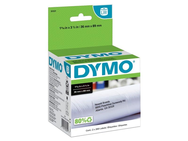 Étiquette adresse LW Dymo