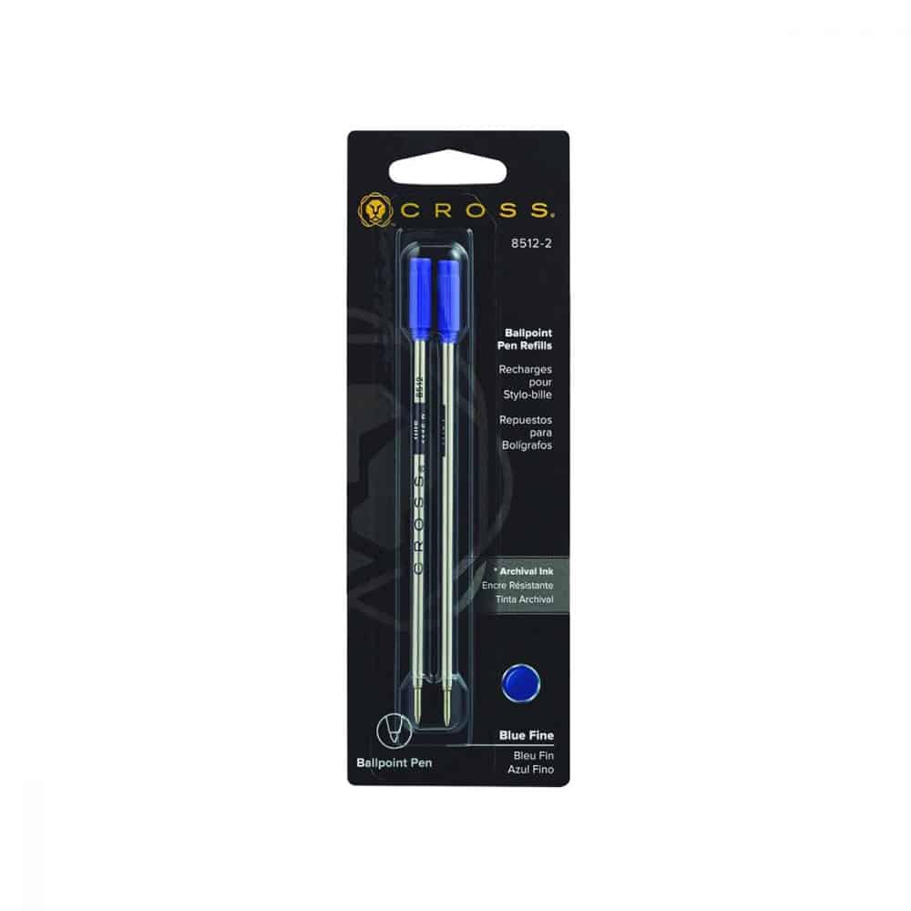 Recharge pour stylo à bille Cross Paquet de 2. Pointe fine