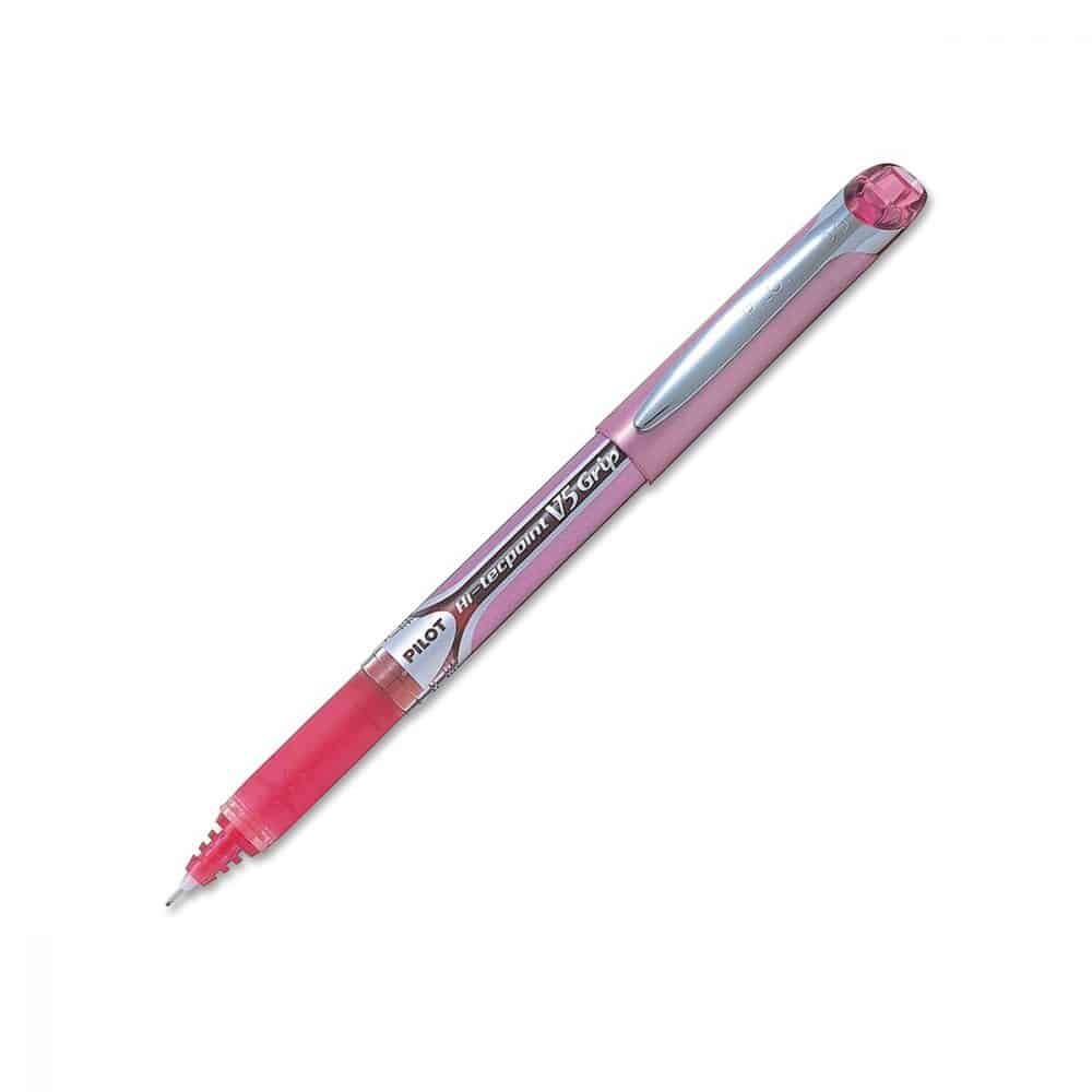 Stylo Pilot Hi-Tecpoint Grip  V5 - rose