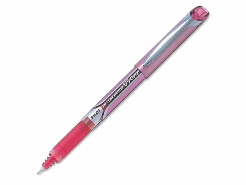 Stylo Pilot Hi-Tecpoint Grip  V5 - rose