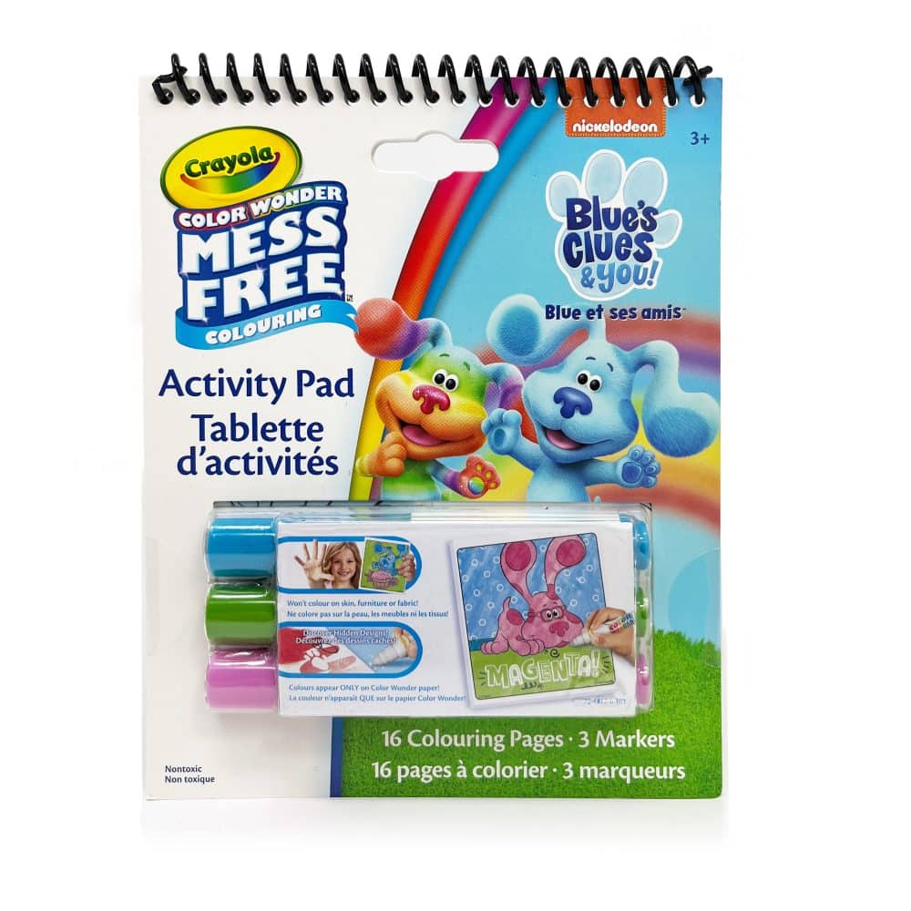 Bloc d'activités de voyage Crayola Color Wonder, Blue's Clue