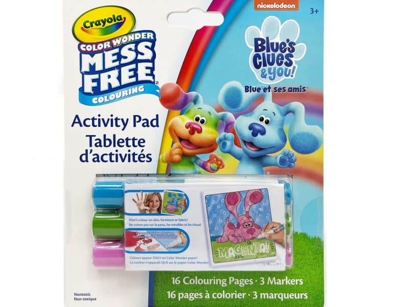 Bloc d'activités de voyage Crayola Color Wonder, Blue's Clue