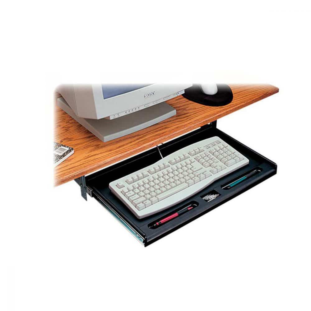 TIROIR CLAVIER COULISSANT NOIR