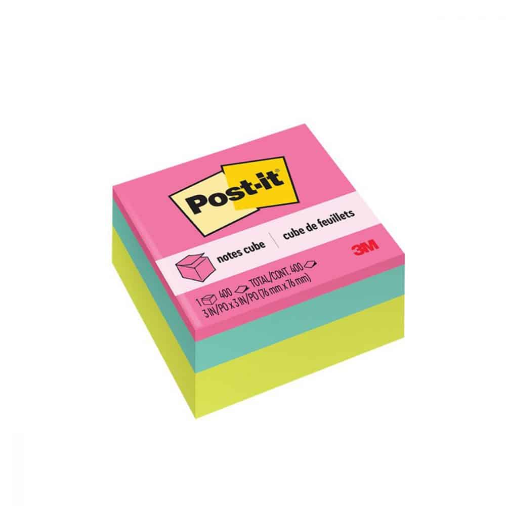 Feuillets autoadhésifs Post-it 3x3 Poppy Wave