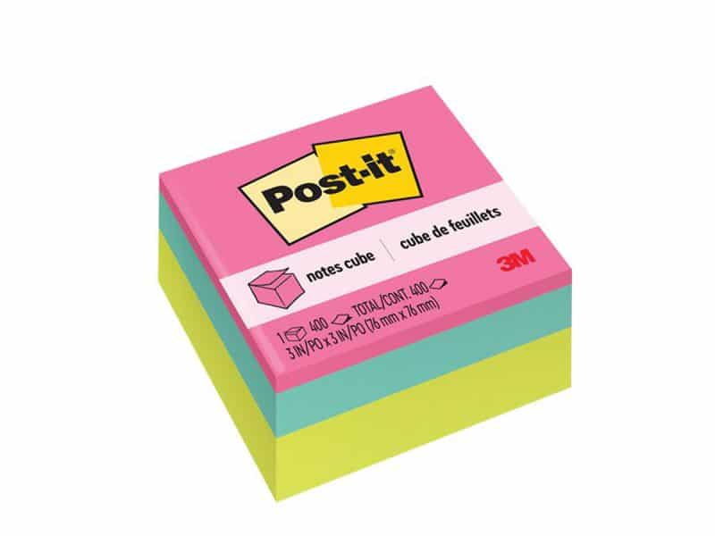 Feuillets autoadhésifs Post-it 3x3 Poppy Wave