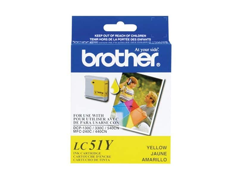Cartouche jet d'encre Brother LC51 - Jaune