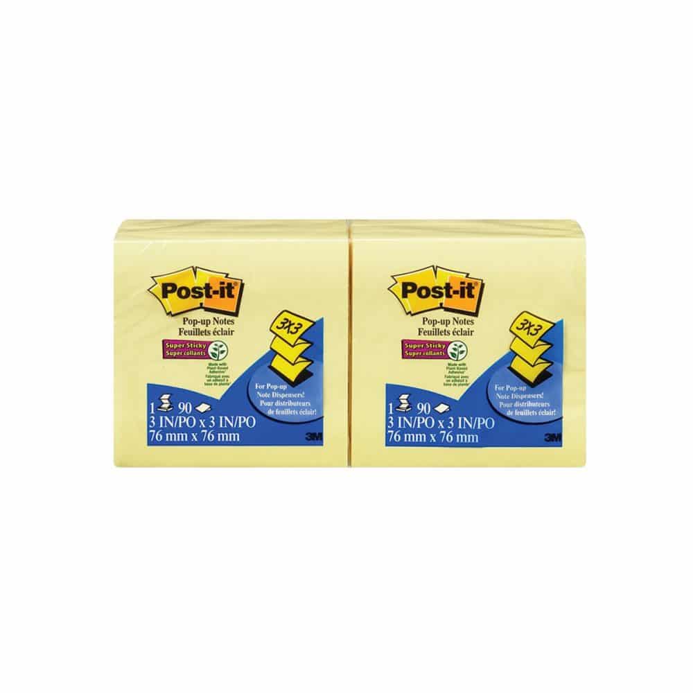 Post-it feuillets éclair 3 x 3  paquet de 6