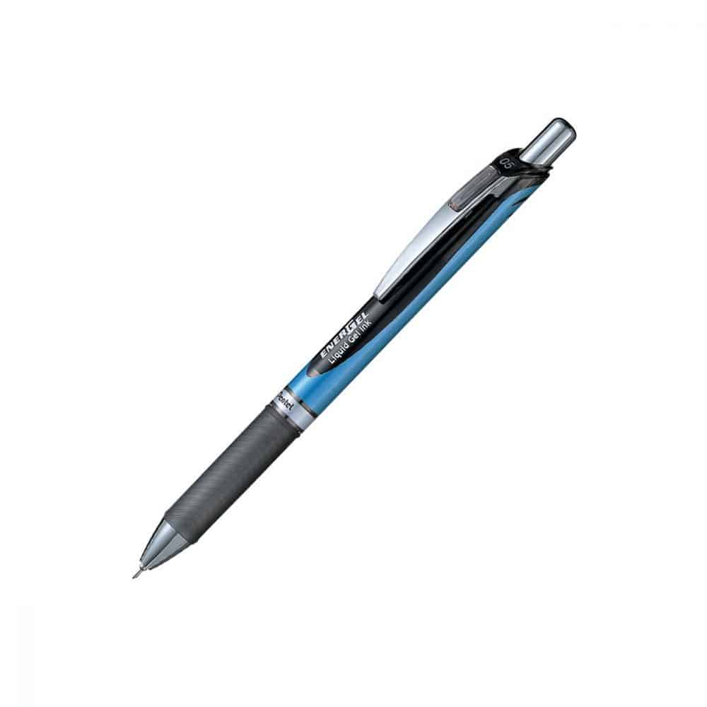 Stylo à bille rétractable EnerGel Pointe aiguille 0.5 - noir