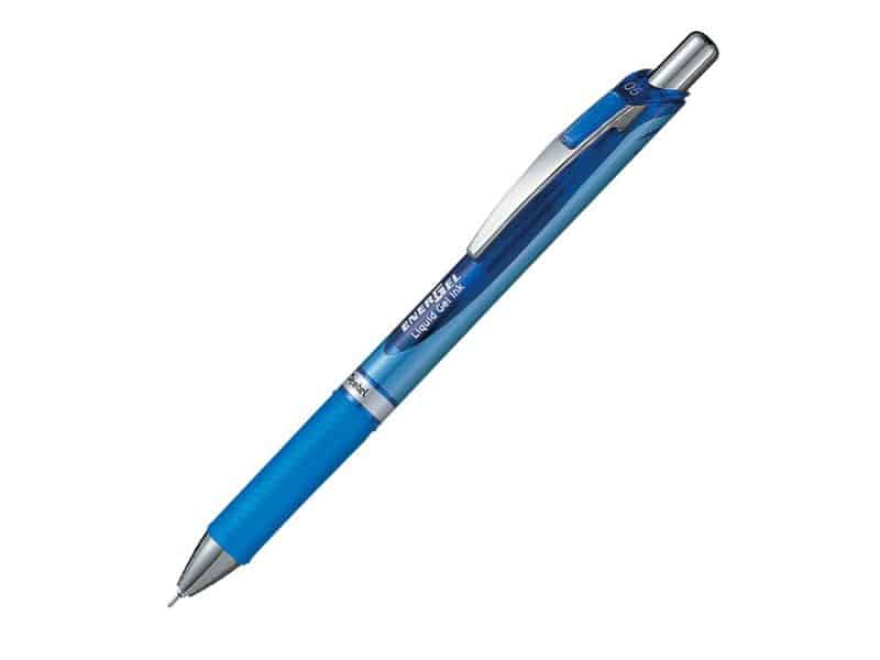 Stylo à bille rétractable EnerGel Pointe aiguille 0.5 - bleu