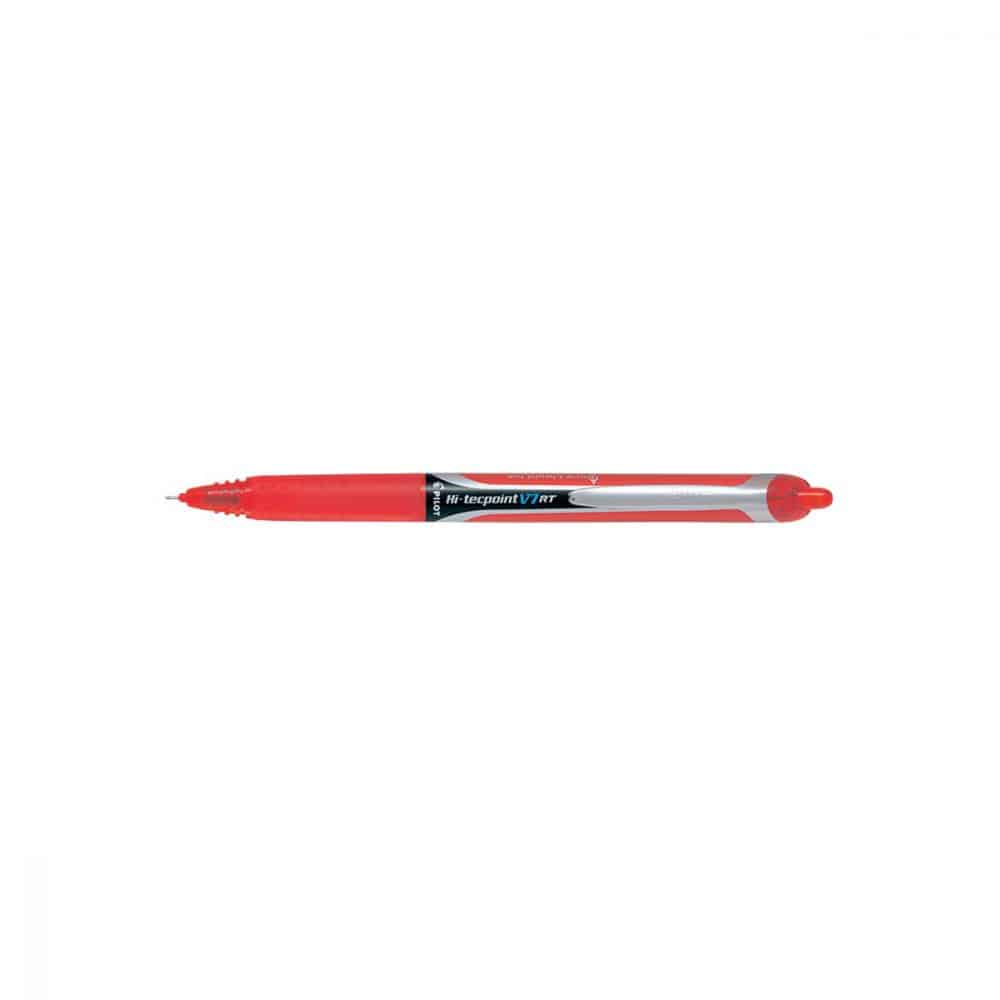 Stylo à bille rétractable Hi-Tecpoint RT 0,7 mm - Rouge