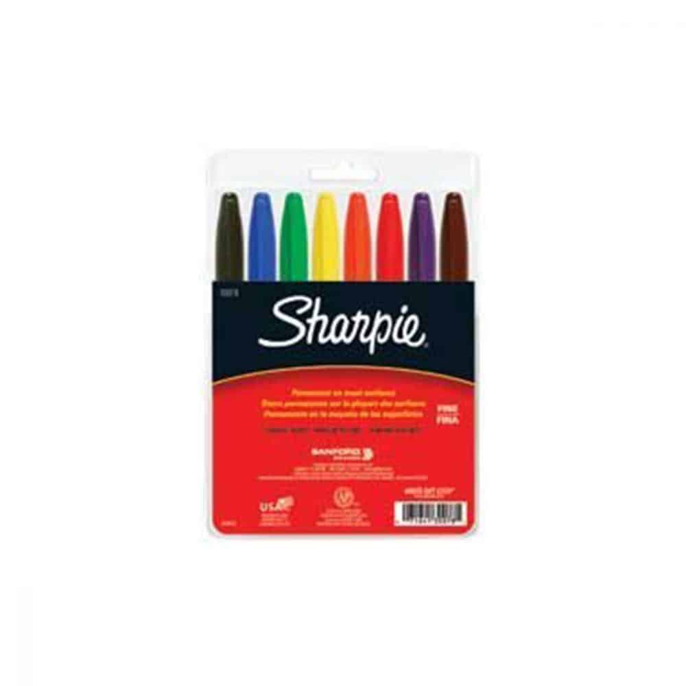 Paquet de 8 marqueurs Sharpie pointe fine