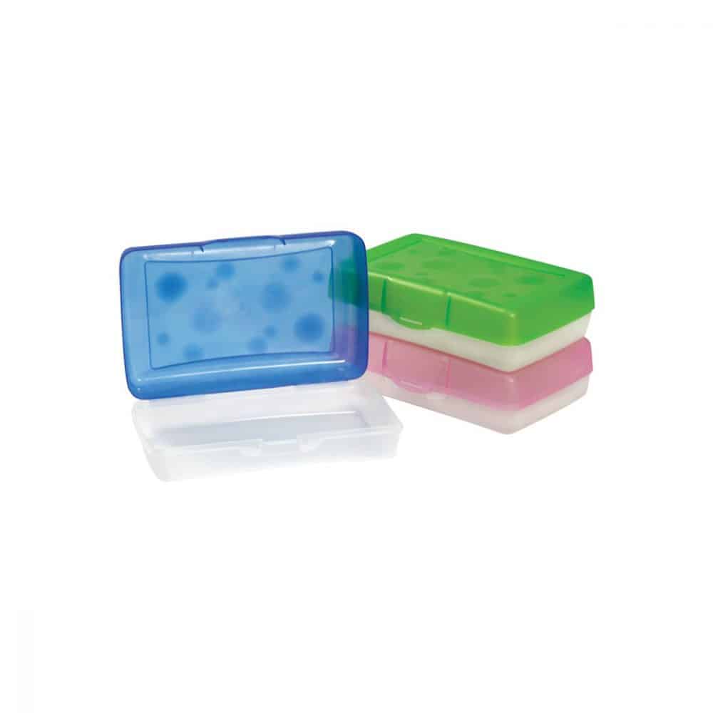 Boîte à crayons en plastique rigide Storex couleurs assortie