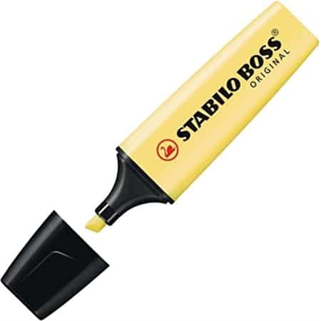 Surligneur Stabilo Boss Pastel Jaune