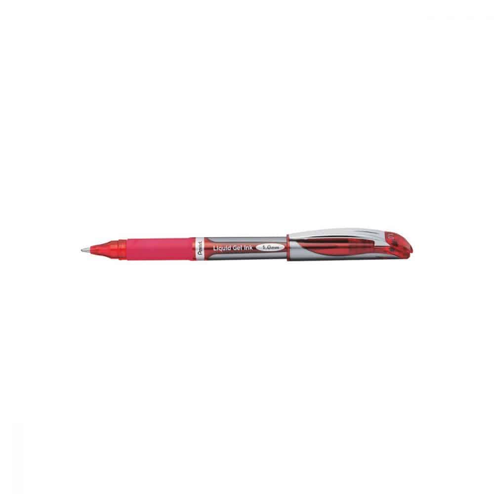 Stylo à bille roulante Pentel EnerGel 1.0 - rouge