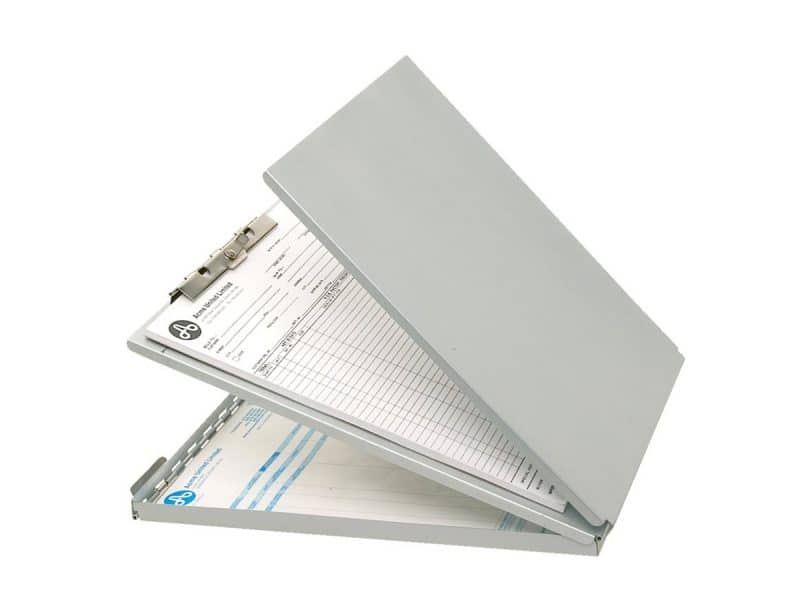 Porte-formulaires en aluminium