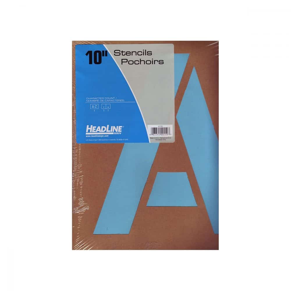 stencil lettre 10¨