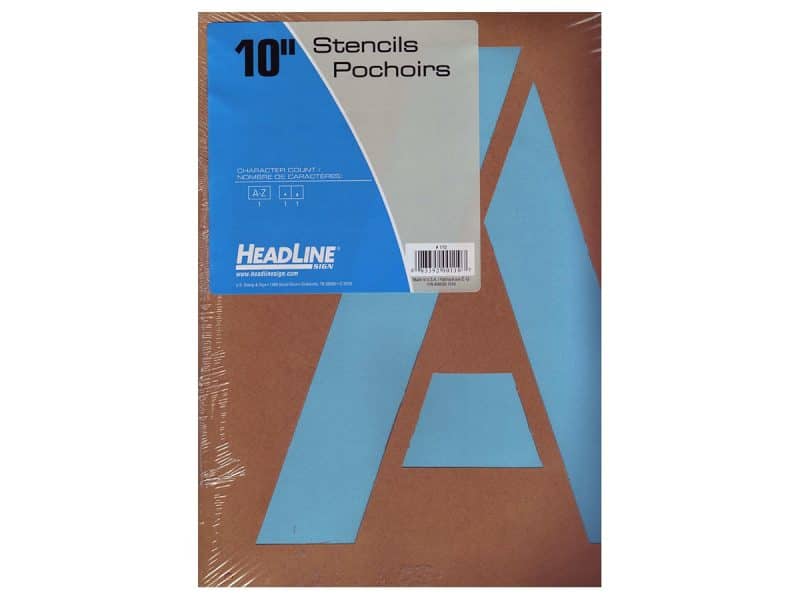 stencil lettre 10¨