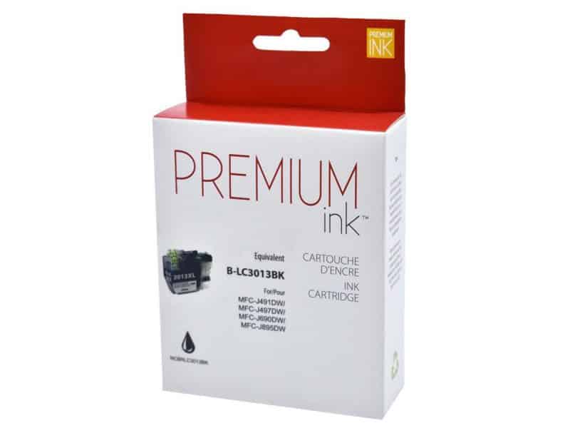 Cartouche jet d'encre compatible à Brother LC3013XL - noir