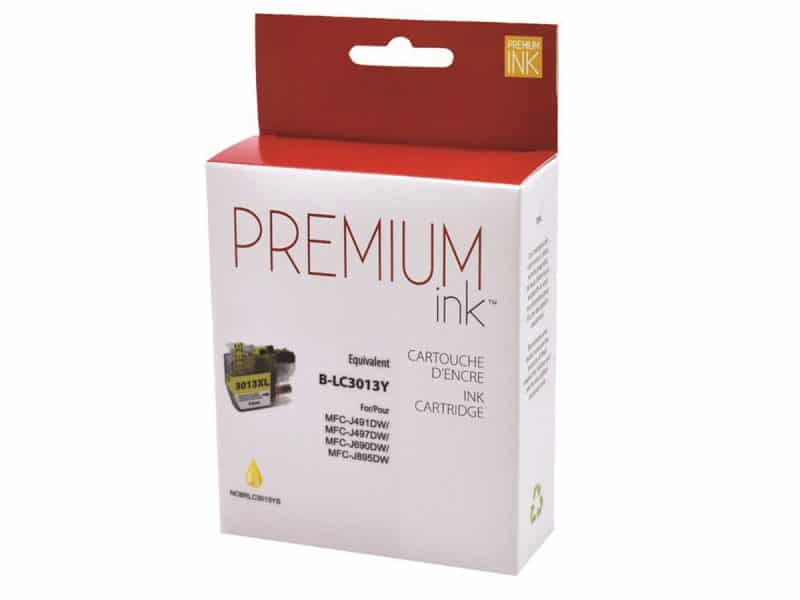 Cartouche jet d'encre compatible à Brother LC3013XL - jaune