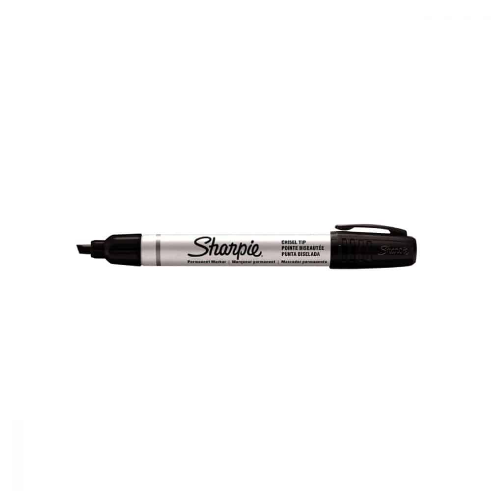 Marqueur permanent Sharpie Liquid Tip biseauté noir
