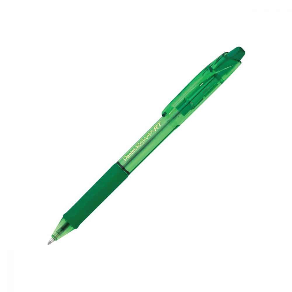 Stylo rétractable Pentel RSVP 0.7 - Vert