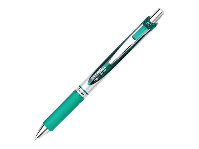Stylo rétractable Pentel Énergel 0.7 - Vert