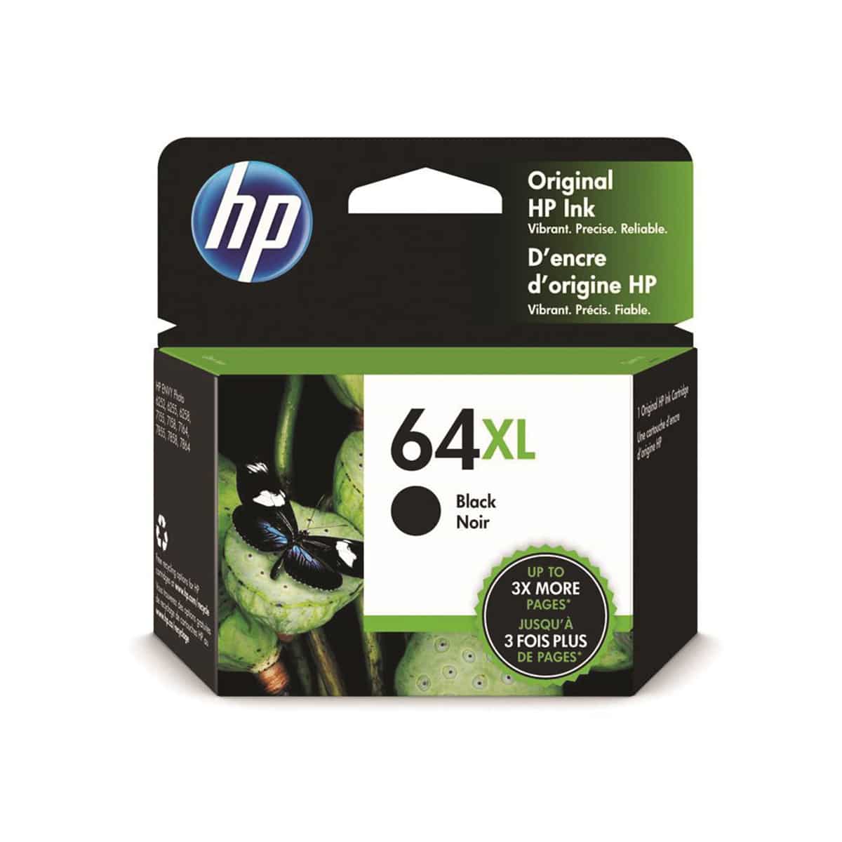 Cartouche Jet d'encre  HP 64XL noir