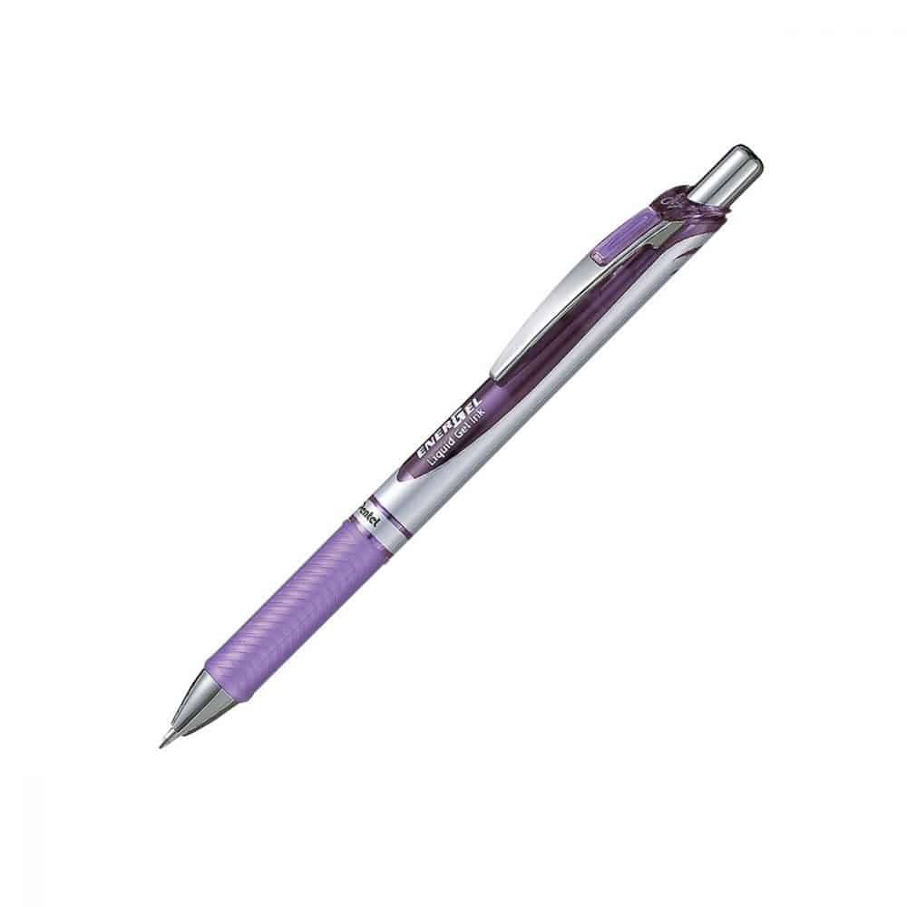 Stylo Pentel Énergel rétractable 0.7 - Lilas