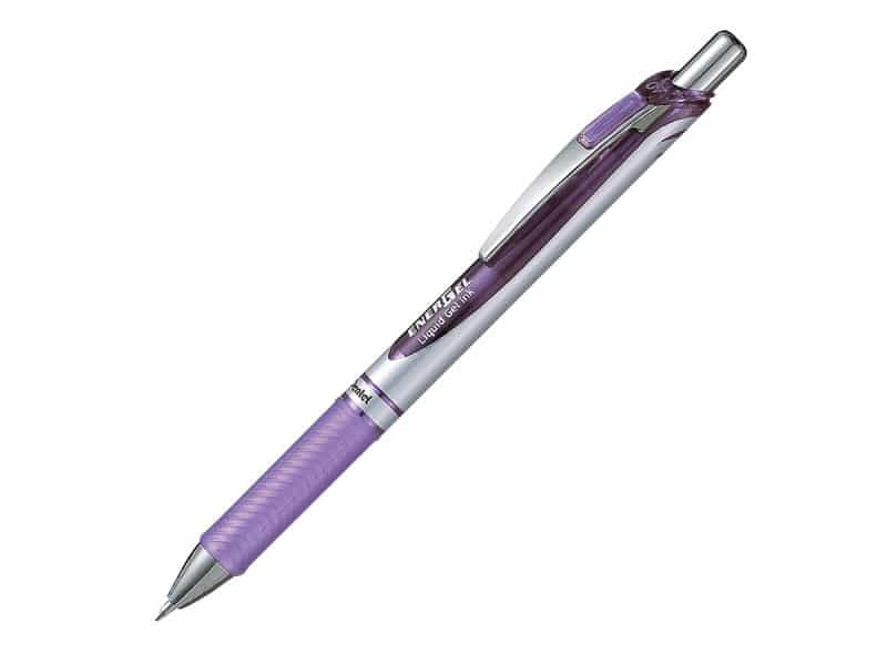 Stylo Pentel Énergel rétractable 0.7 - Lilas