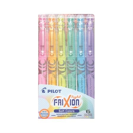 Paquet de 6 surligneurs effaçables Pilot Frixion Light