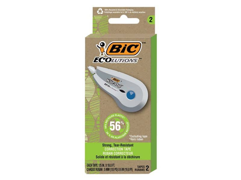 Ruban correcteur mini Wite-out Ecolution ( Paquet de 2)
