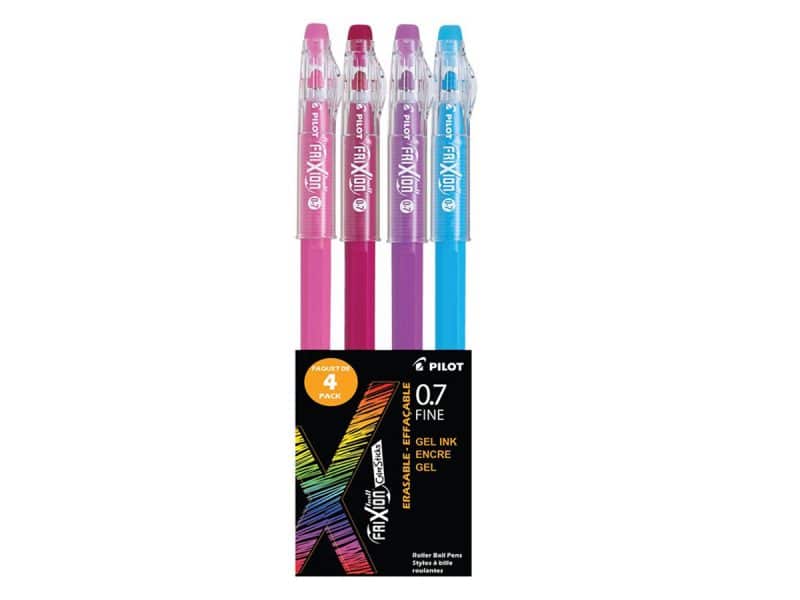 Stylo effaçable FriXion Ball Colour Sticks paquet de 4