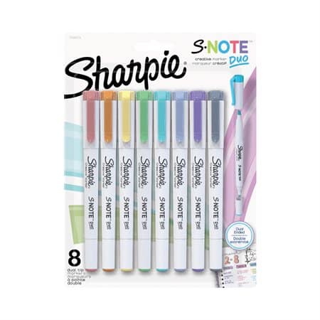 surligneur sharpie s-note duo