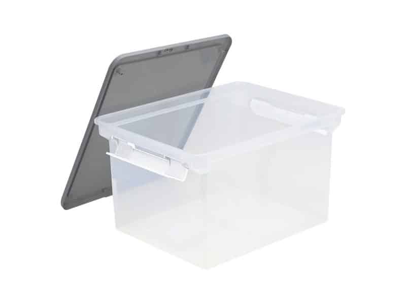 Bte de rangement format lettre et legal transp. storex